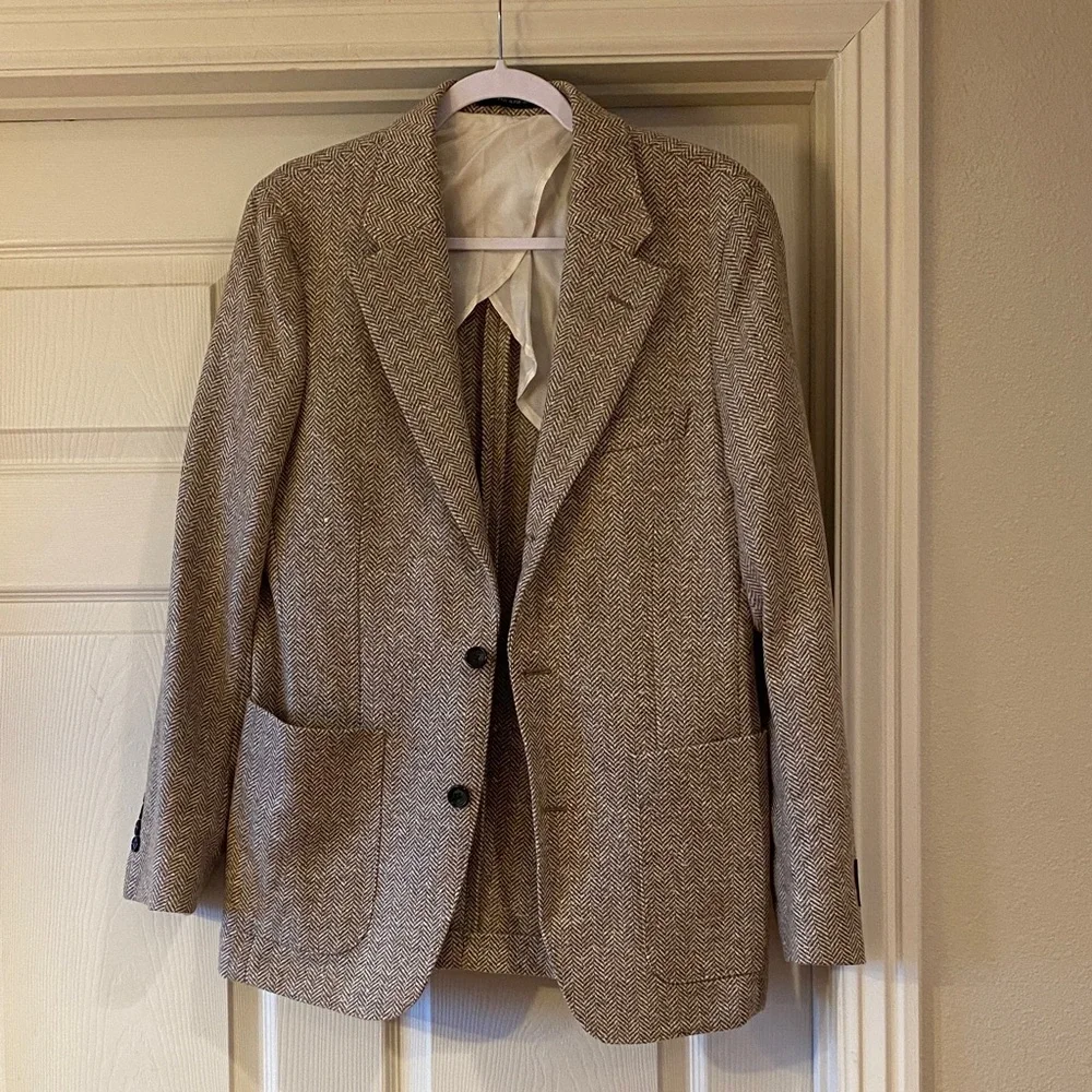 Todd Snyder Herringbone Madison Brown Blazer Jacket Sz 36R. NWT See Pics